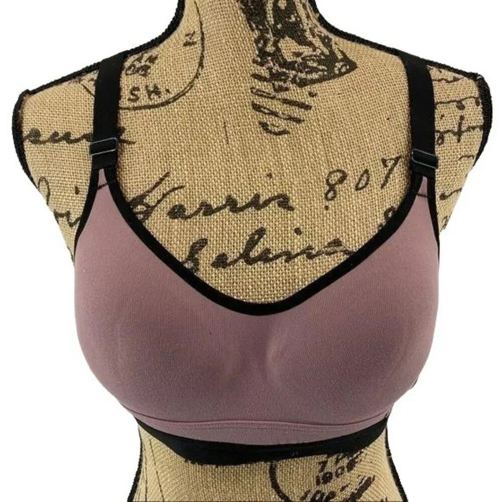 Victoria's Secret VSX Sport Incredible Sport Bra Black And Purple 32B